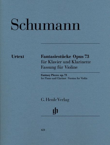 Schumann, Robert - Fantasiestücke op. 73 für Klavier und Klarinette