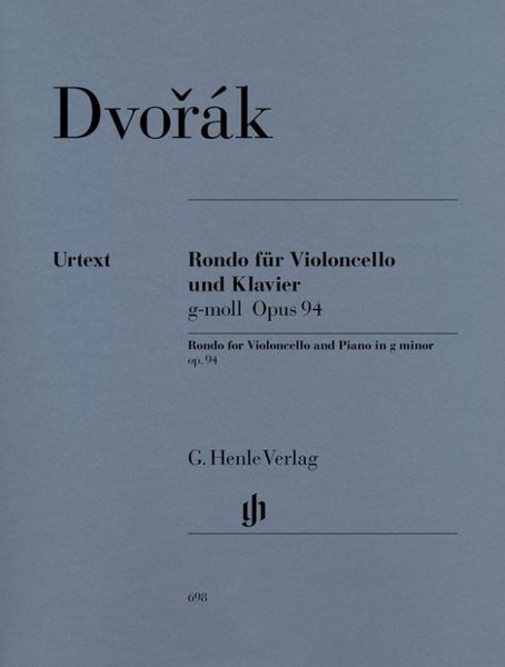 Dvorák, Antonín - Rondo g-moll op. 94 für Violoncello und Klavier