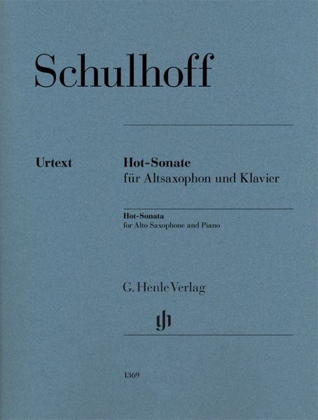 Schulhoff, Erwin - Hot-Sonate für Altsaxophon und Klavier