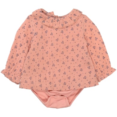 STACCATO Bluse+Body soft rose gemustert
