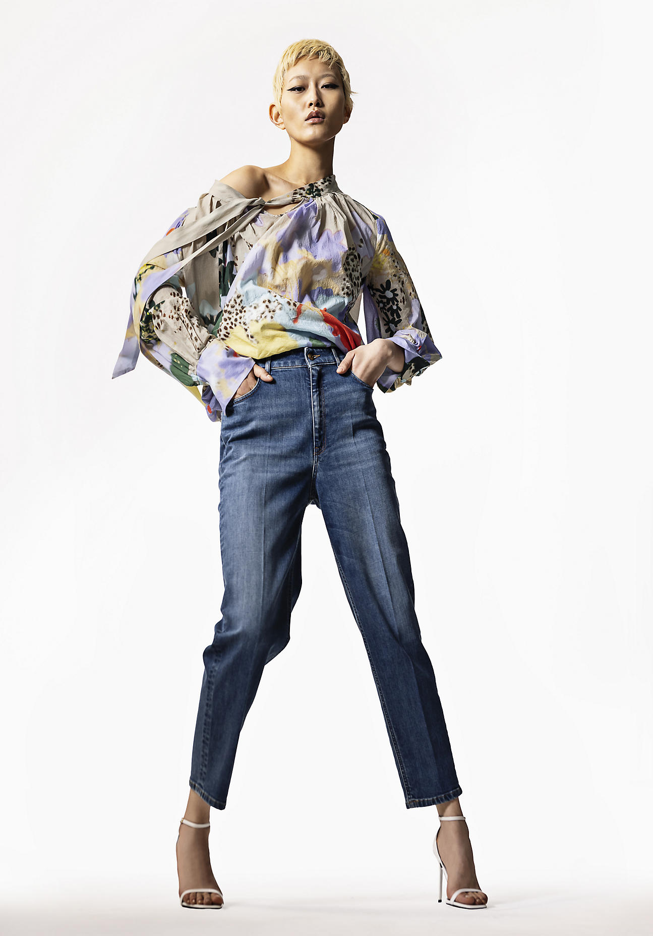 Damen WUNDERKIND X HESSNATUR Jeans Barrel Leg aus Bio-Denim - blau Grösse25/30