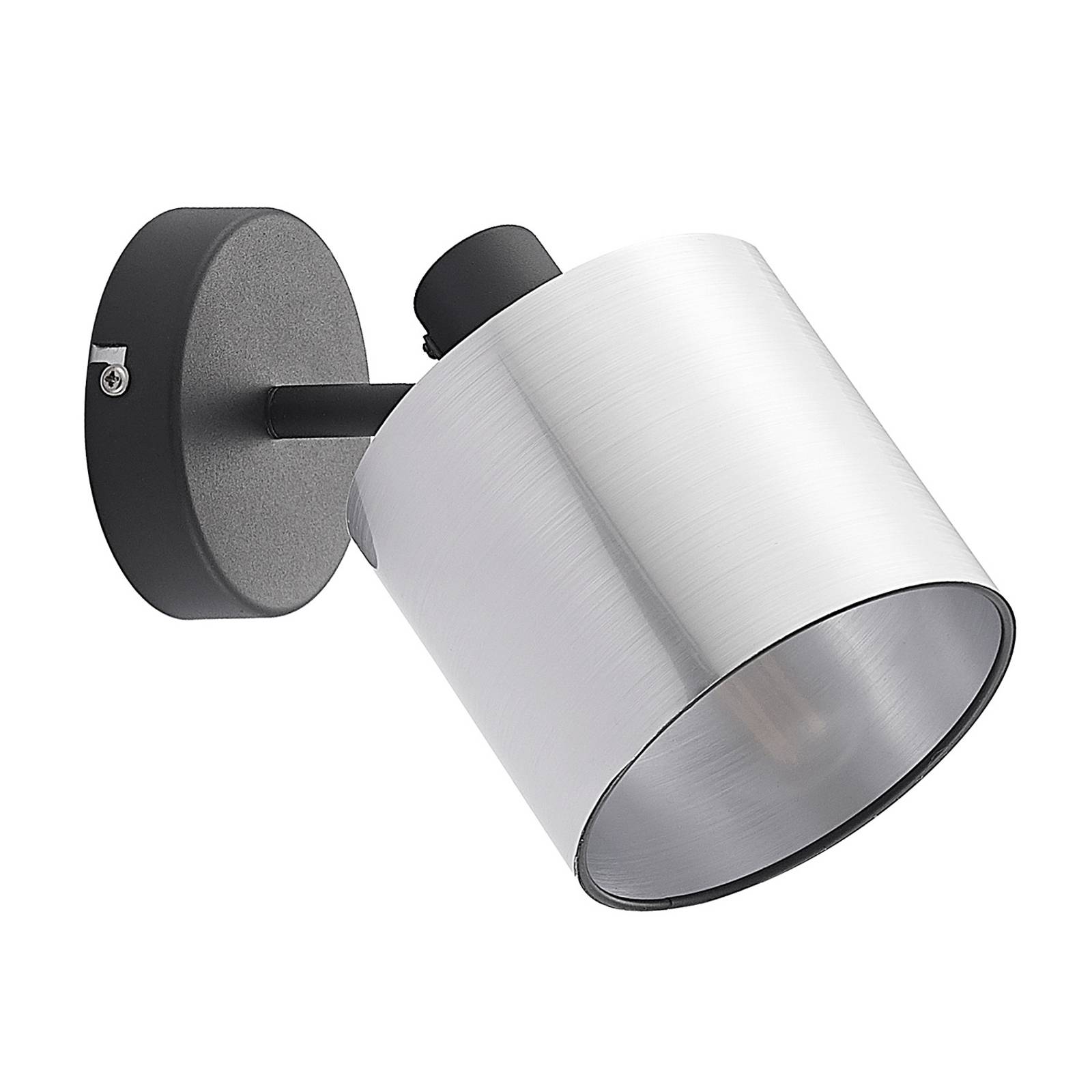 Lindby Joudy Wandleuchte, Zylinder, alu gebürstet