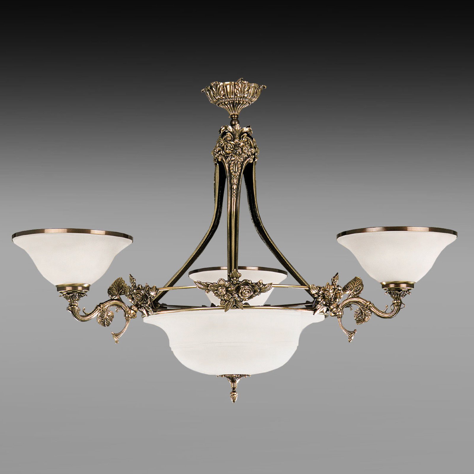 Kronleuchter Rialto, Gläser weiß