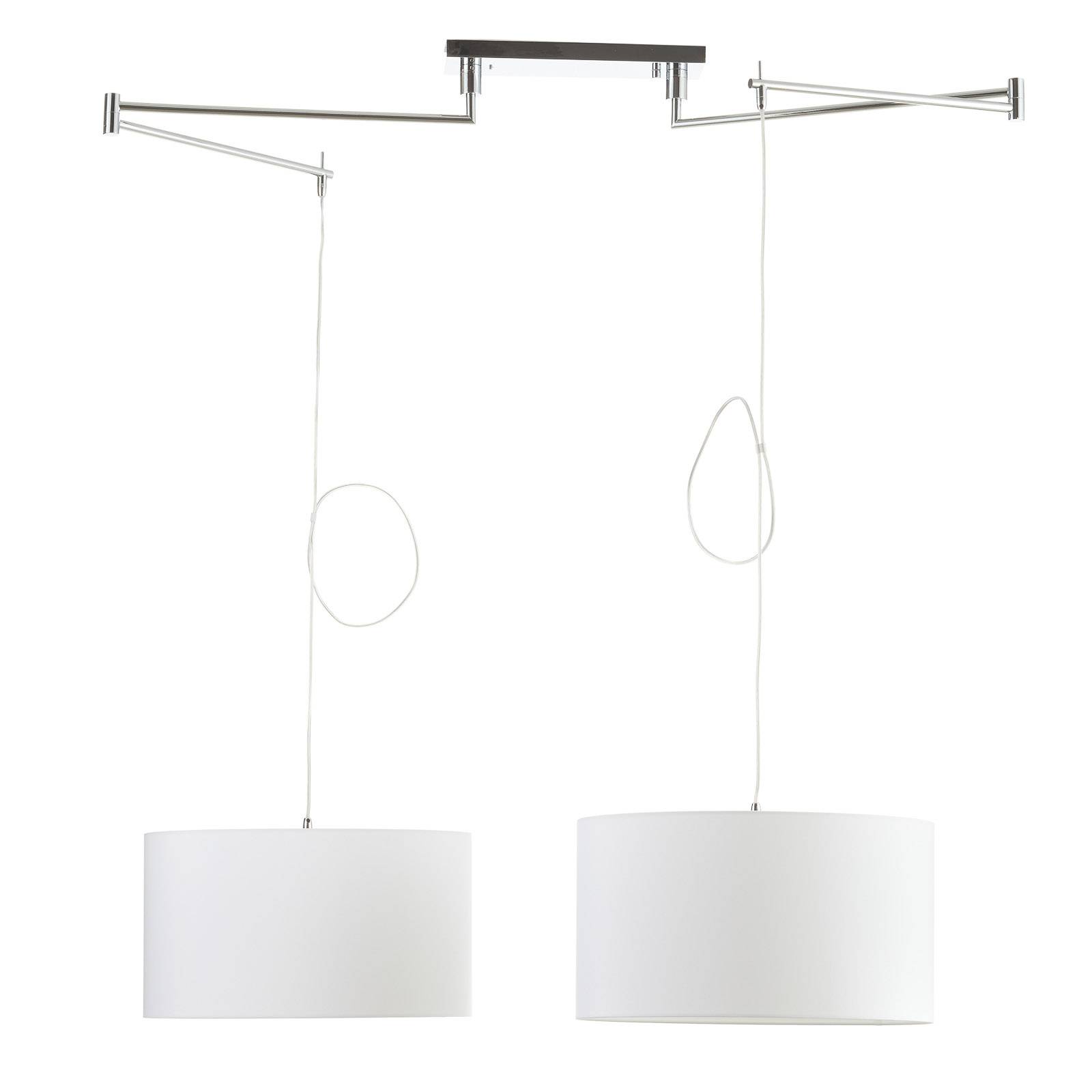 Helestra Certo Hängelampe Zylinder 2fl. weiß