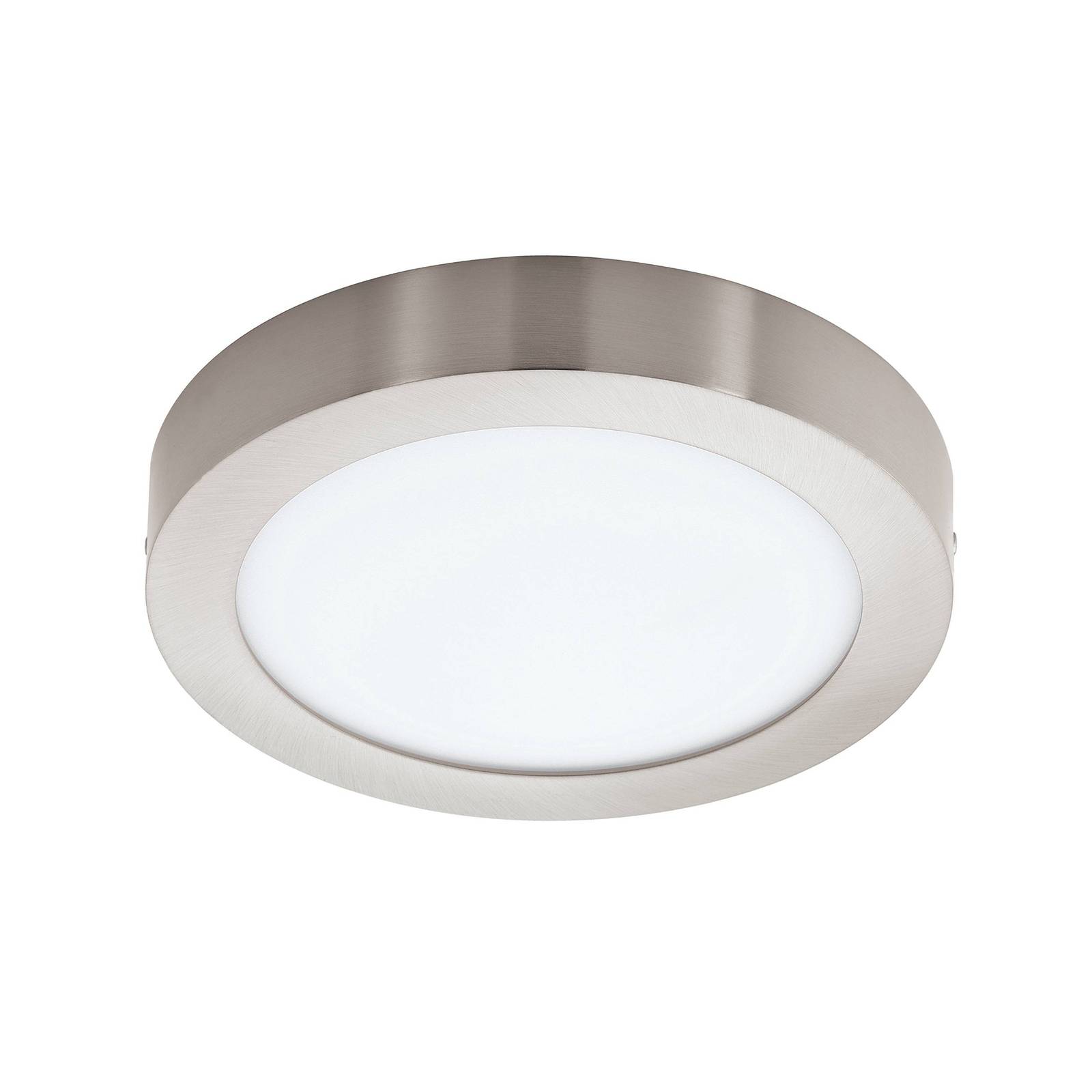 EGLO connect Fueva- Deckenlampe rund 22.5cm nickel