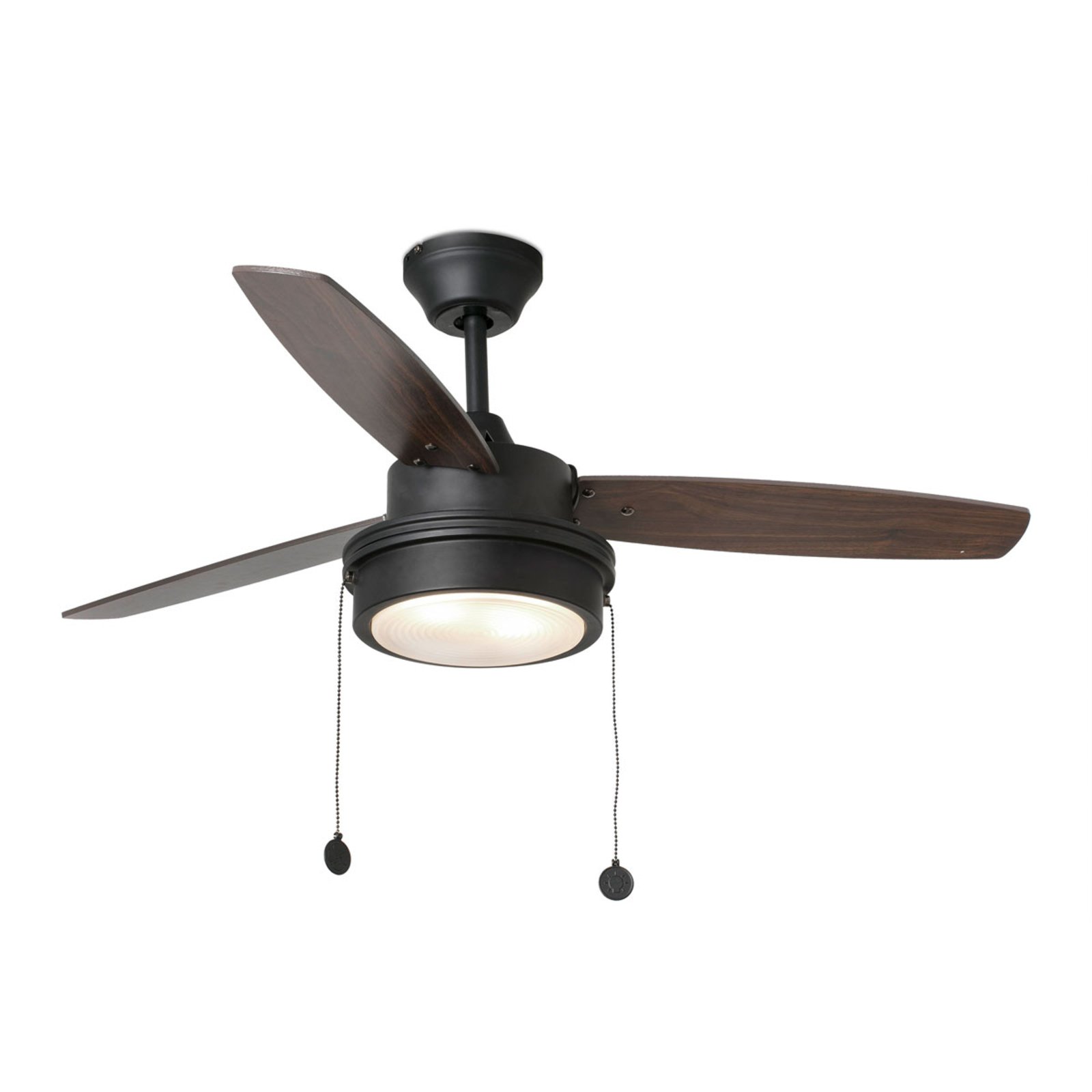 Deckenventilator Komodo mit Licht + Wendelflügeln