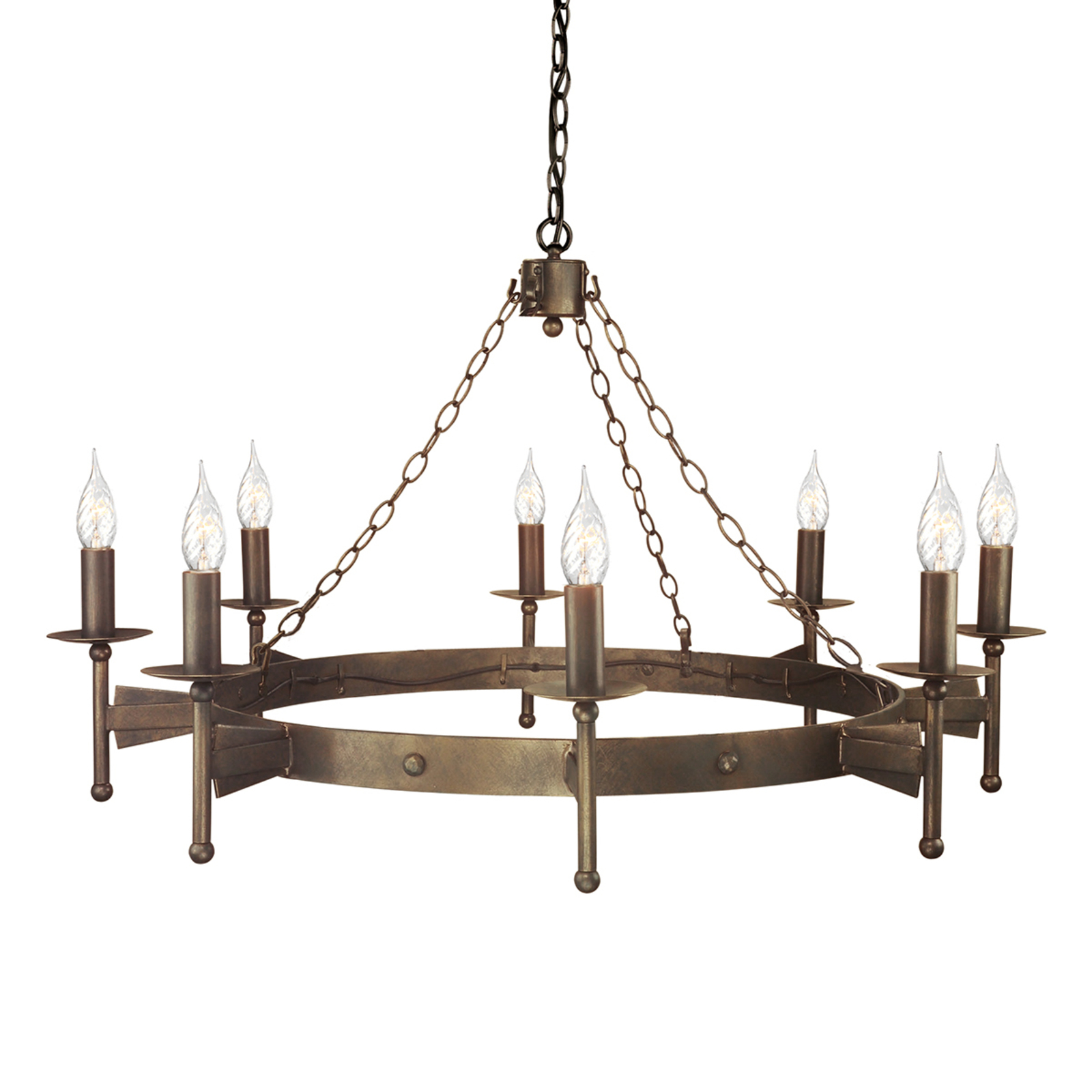 Mittelalterlicher Kronleuchter CROMWELL 8-fl.