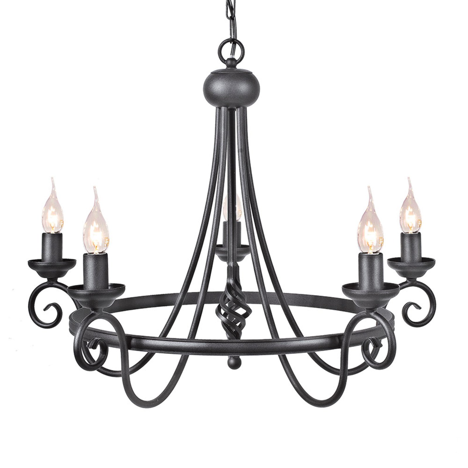 Kronleuchter Harlech, fünfflammig