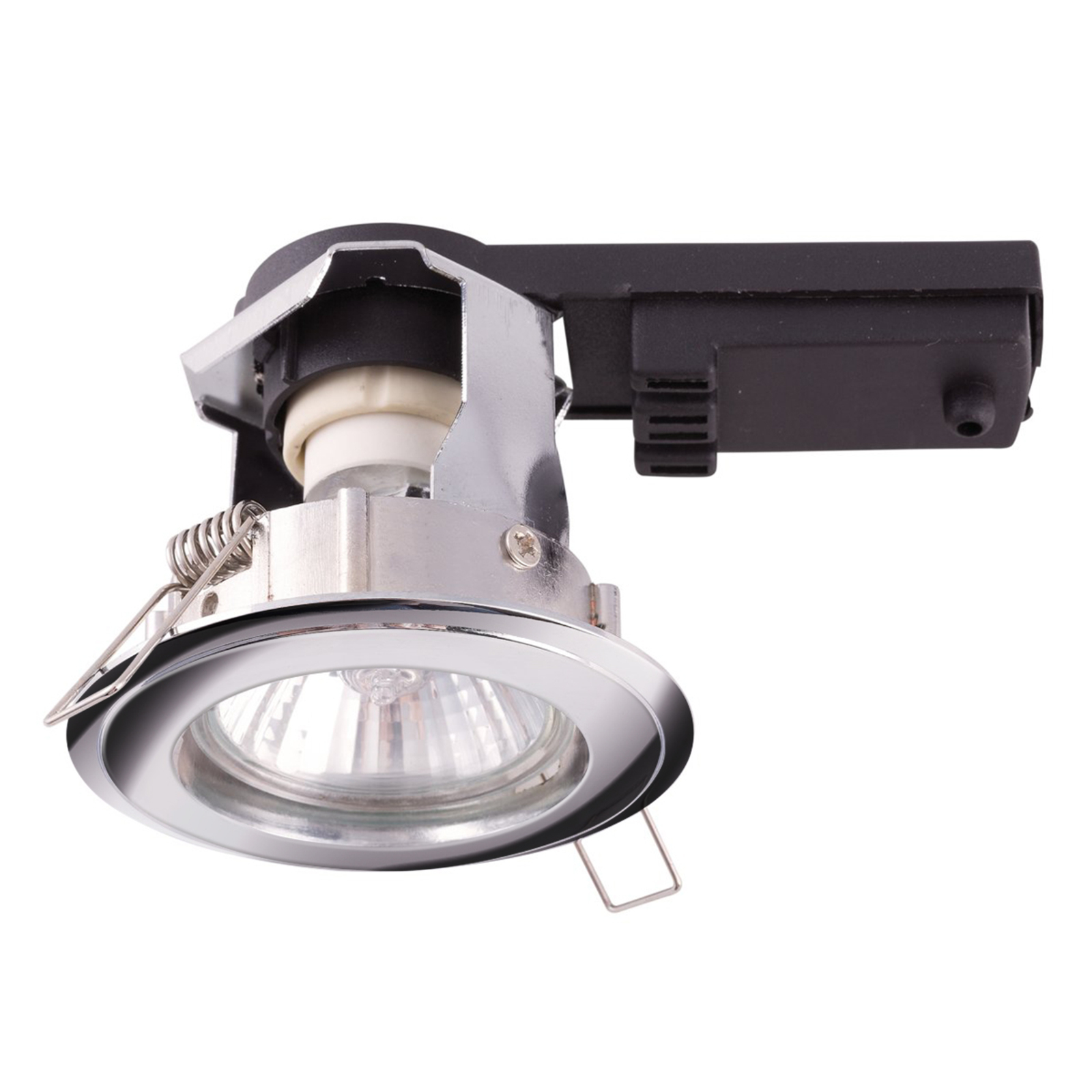 Decken-Einbaustrahler, runde Form, chrom