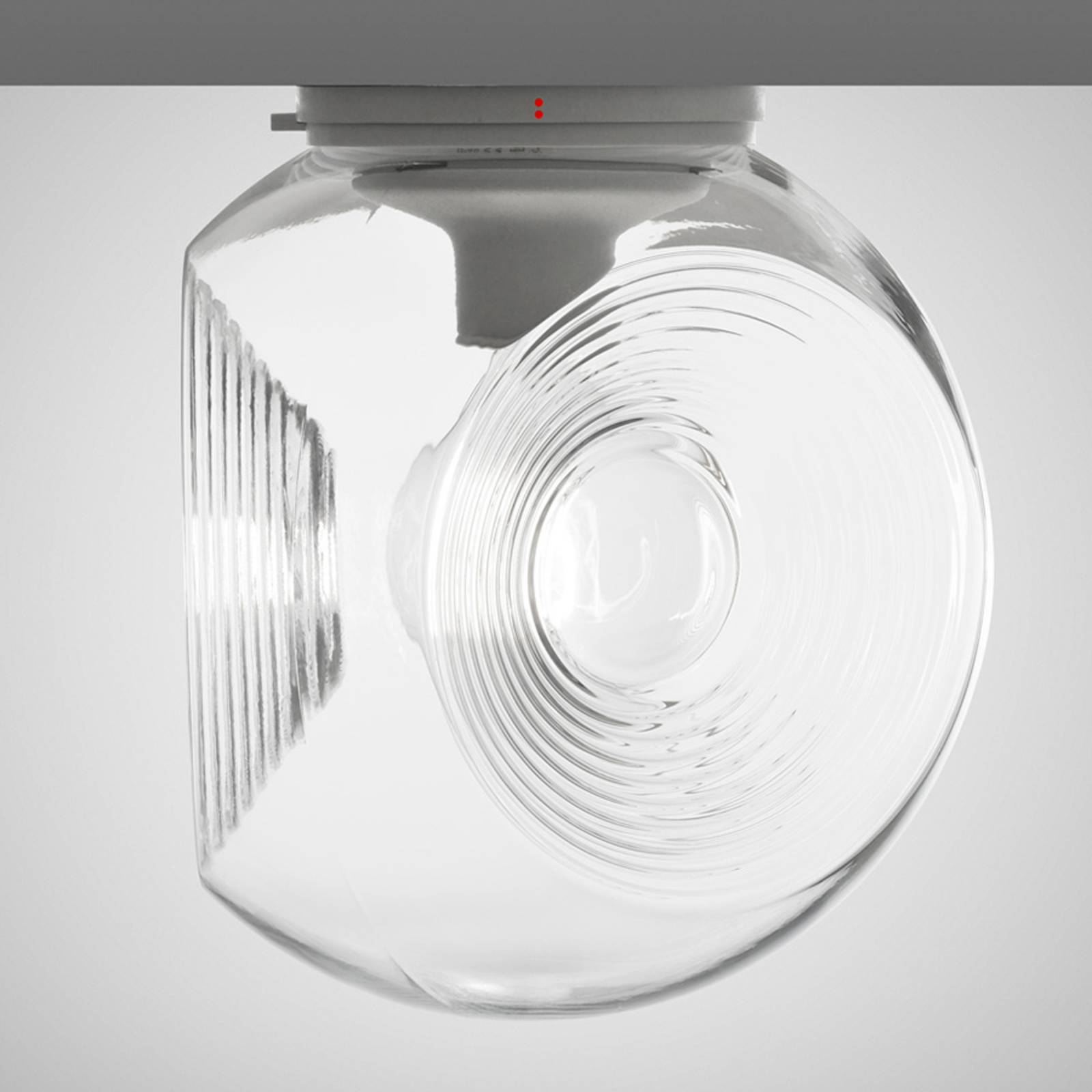 Fabbian Eyes - Glas-Deckenlampe m. klarem Diffusor