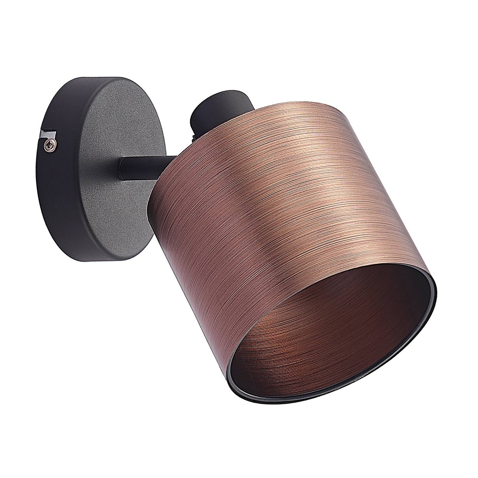 Lindby Joudy Wandleuchte, Zylinder, bronze dunkel