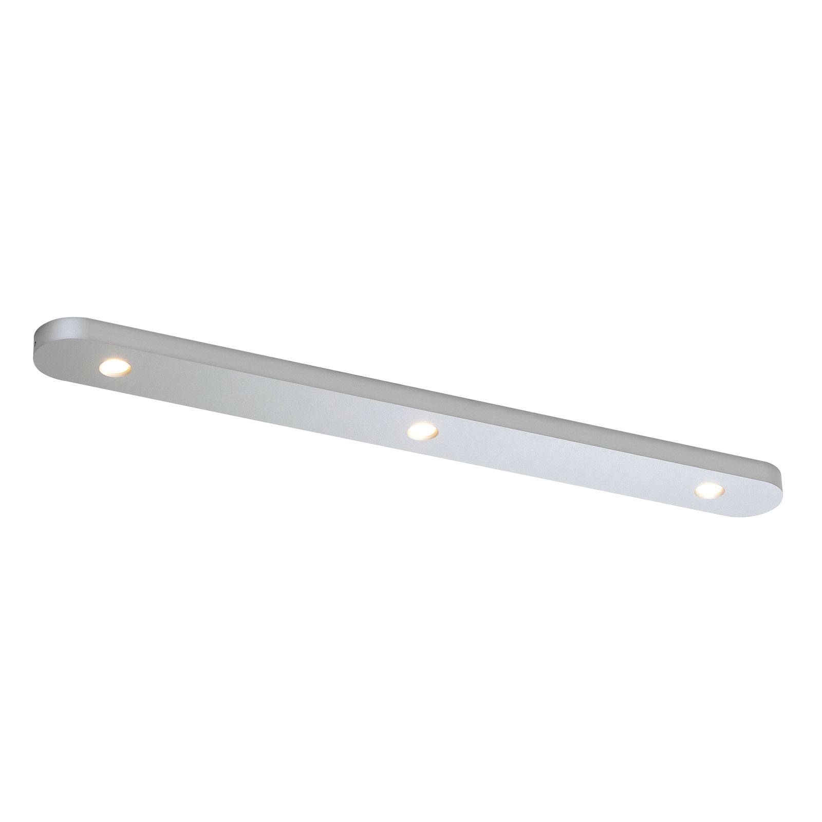 Bopp Close LED-Deckenlampe dreiflammig alu