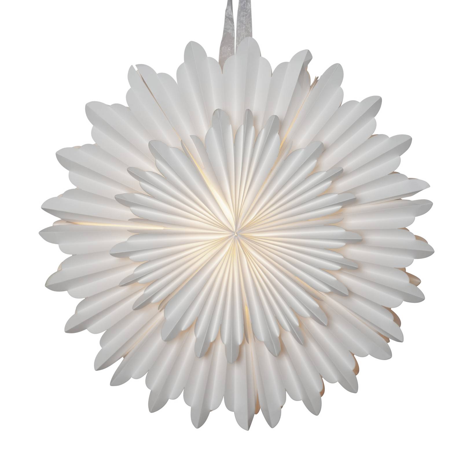 Dekostern Crystal Papier ohne Fassung weiß