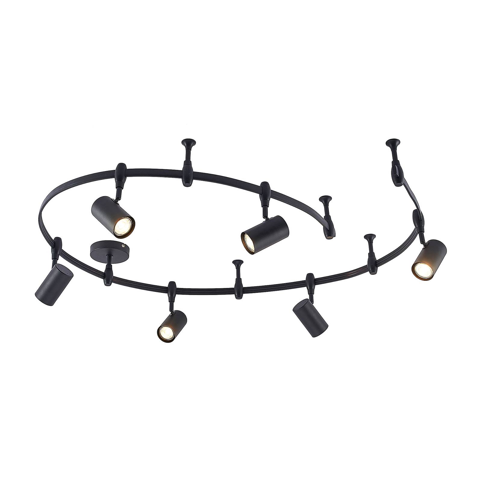 ELC Delila Schienensystem, zylinder, sandschwarz