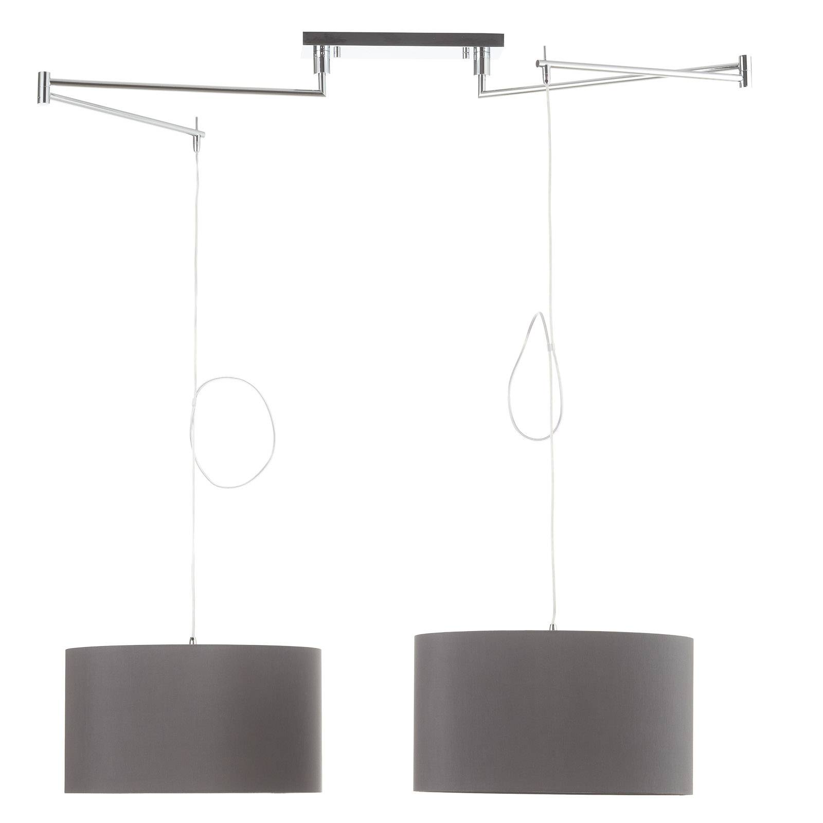 Helestra Certo Hängelampe Zylinder 2fl. anthrazit