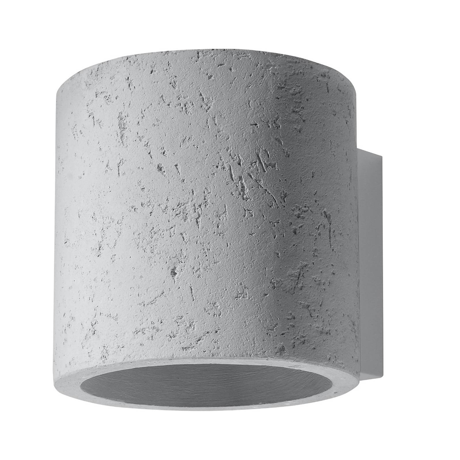 Wandleuchte Ara als Zylinder aus Beton