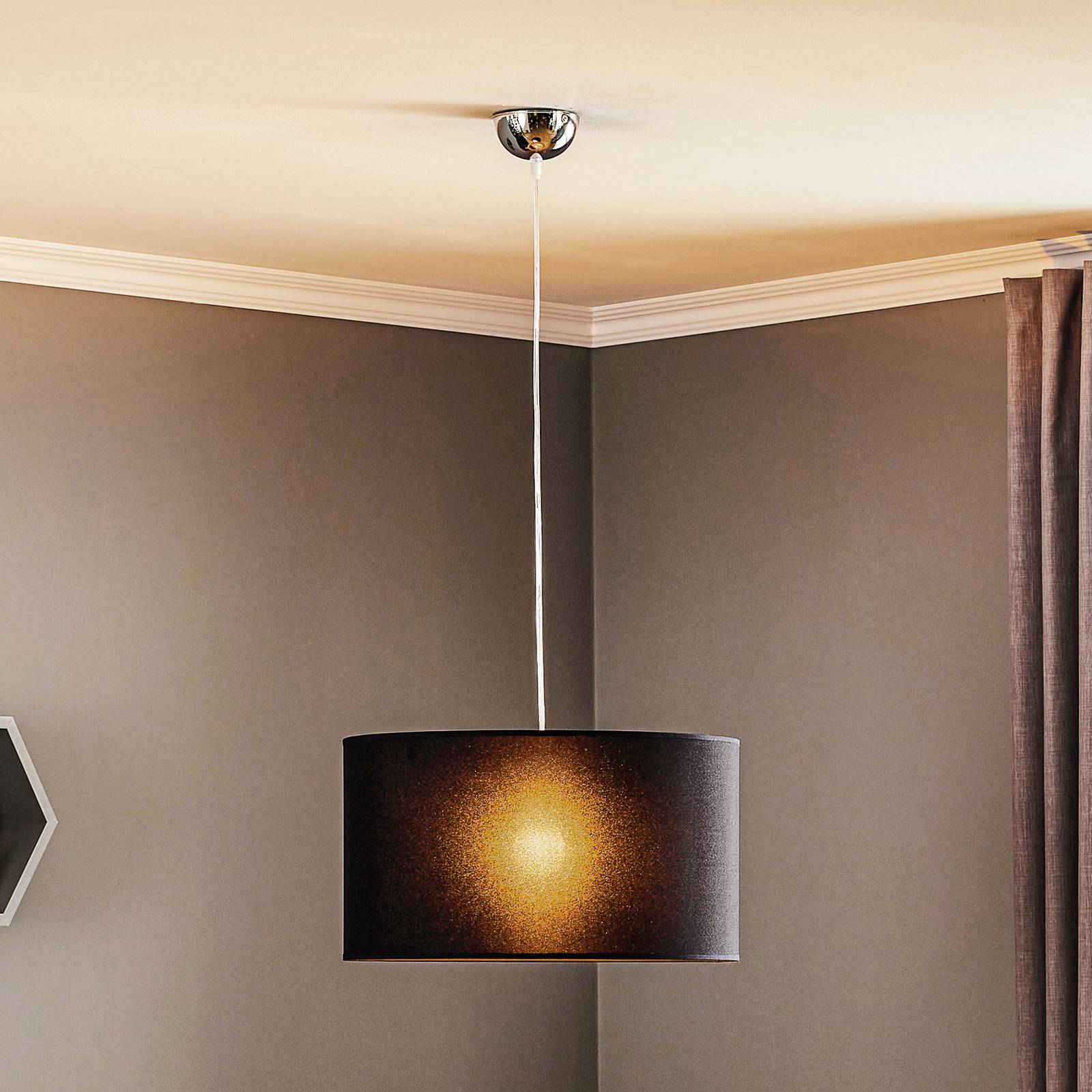 Hängeleuchte Roller, schwarz, Ø 45 cm