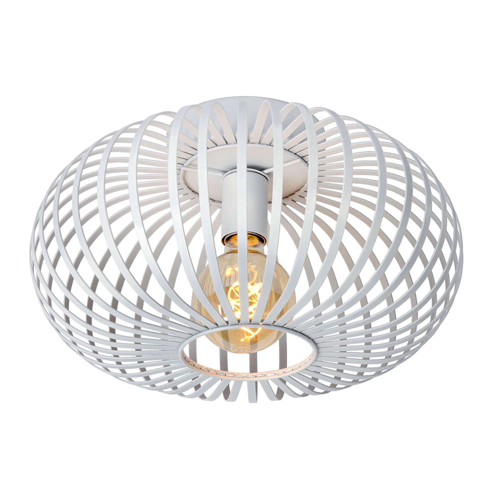 Käfig-Deckenleuchte Manuela in Weiß, 40 cm