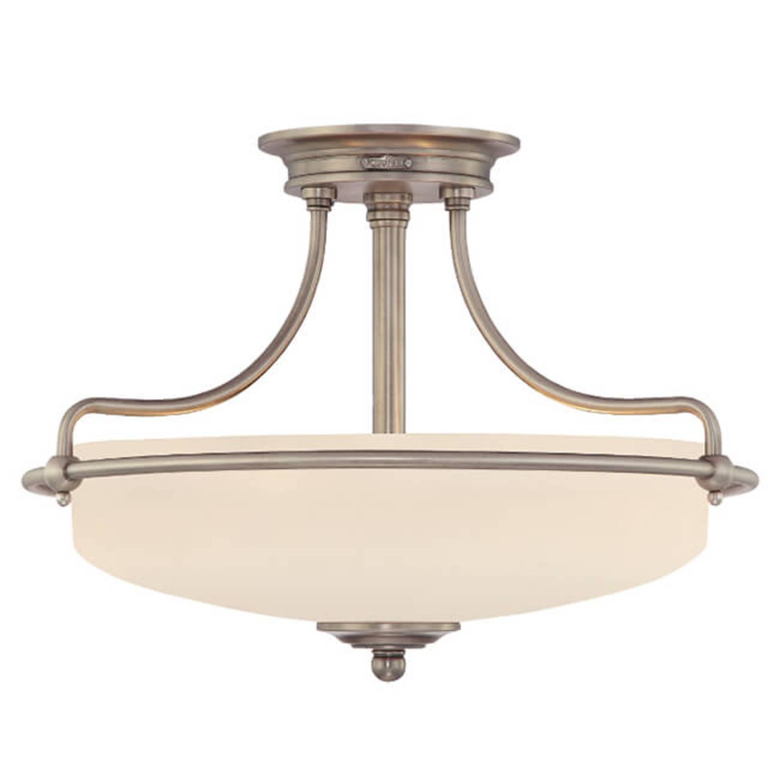 Deckenlampe Griffin, Ø 43 cm, nickel antik