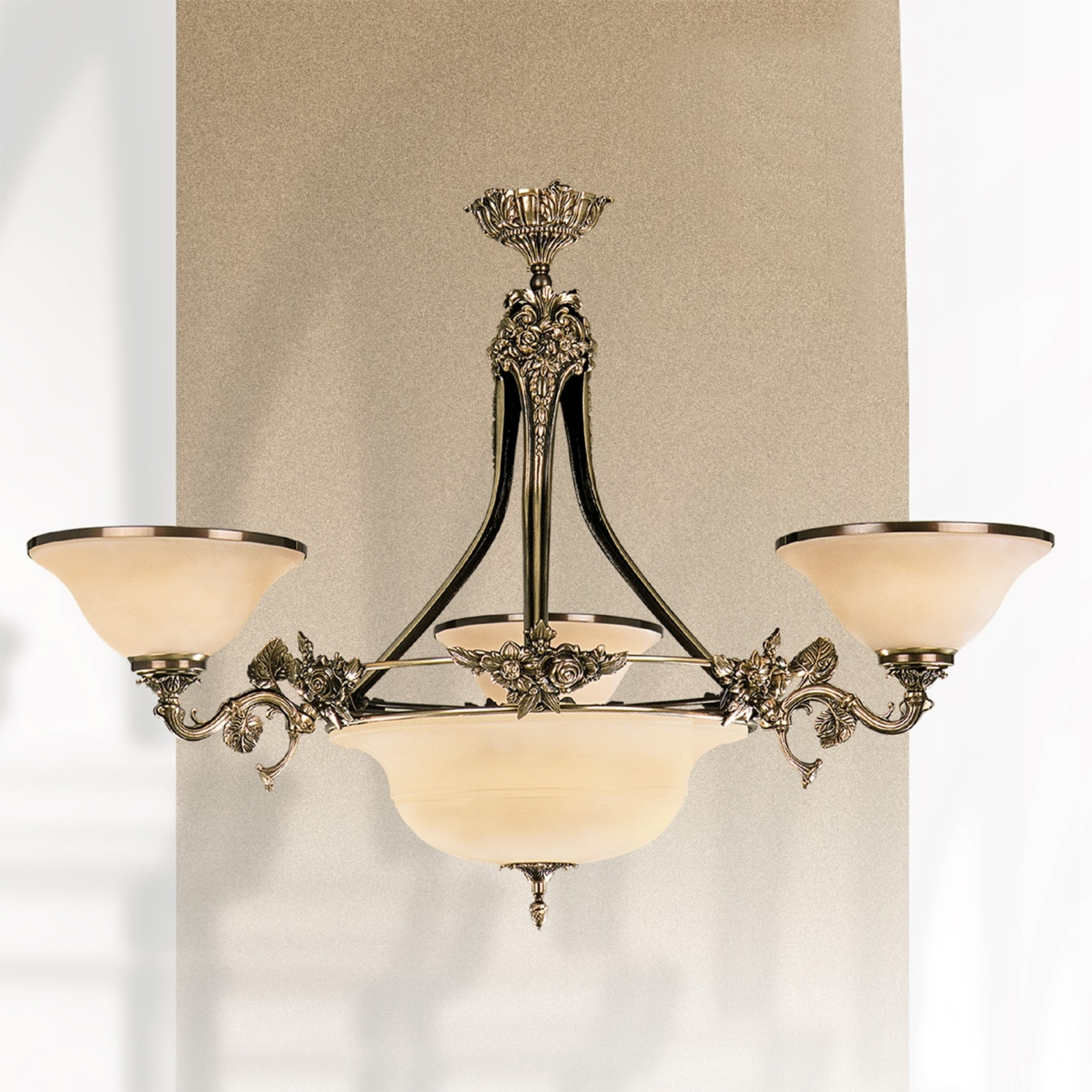 Kronleuchter Rialto, Gläser amber