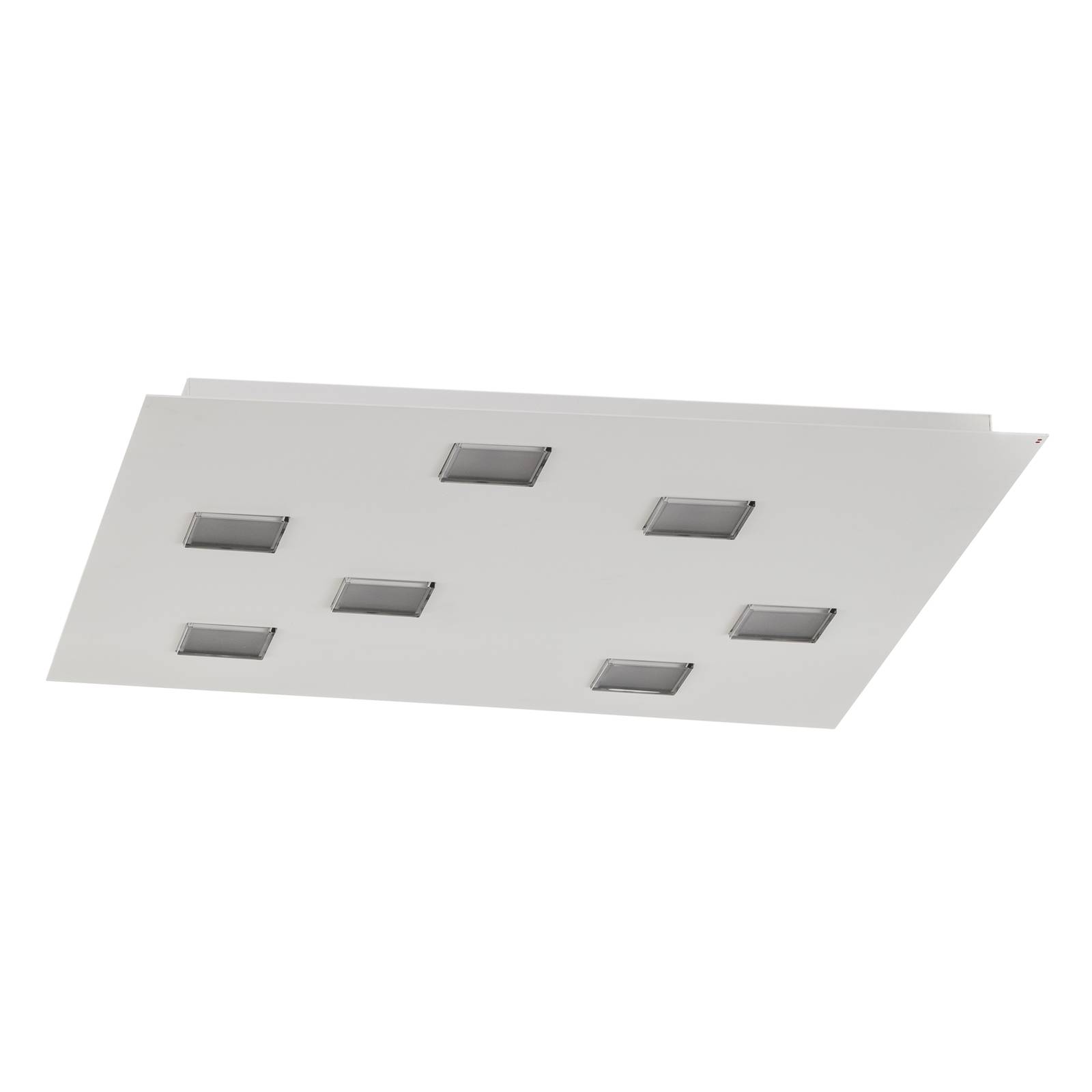 Fabbian Quarter - weiße LED-Deckenlampe 7flg.