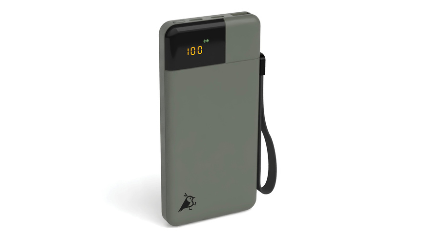 Aqiila Powerbird B10 Powerbank, 20W, 10.000 mAh, Moosgrün