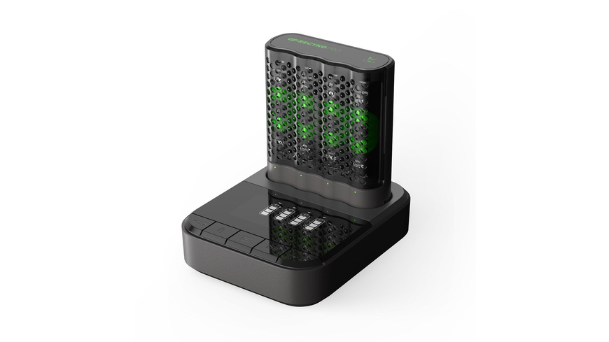 GP PRO Ladegerät GP P461, 4 x GP RECYKO PRO AA 2000 mAh, inkl. USB Dockingstation