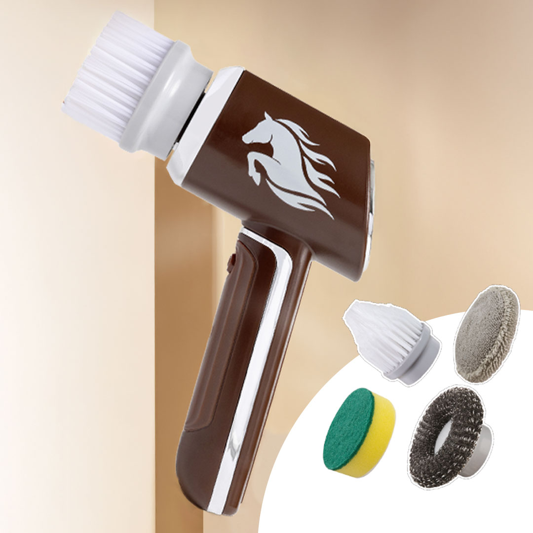 Horsepower Scrubber elektrische Reinigungsbürste mit Akku & Rotation inkl. Zubehör GRATIS
