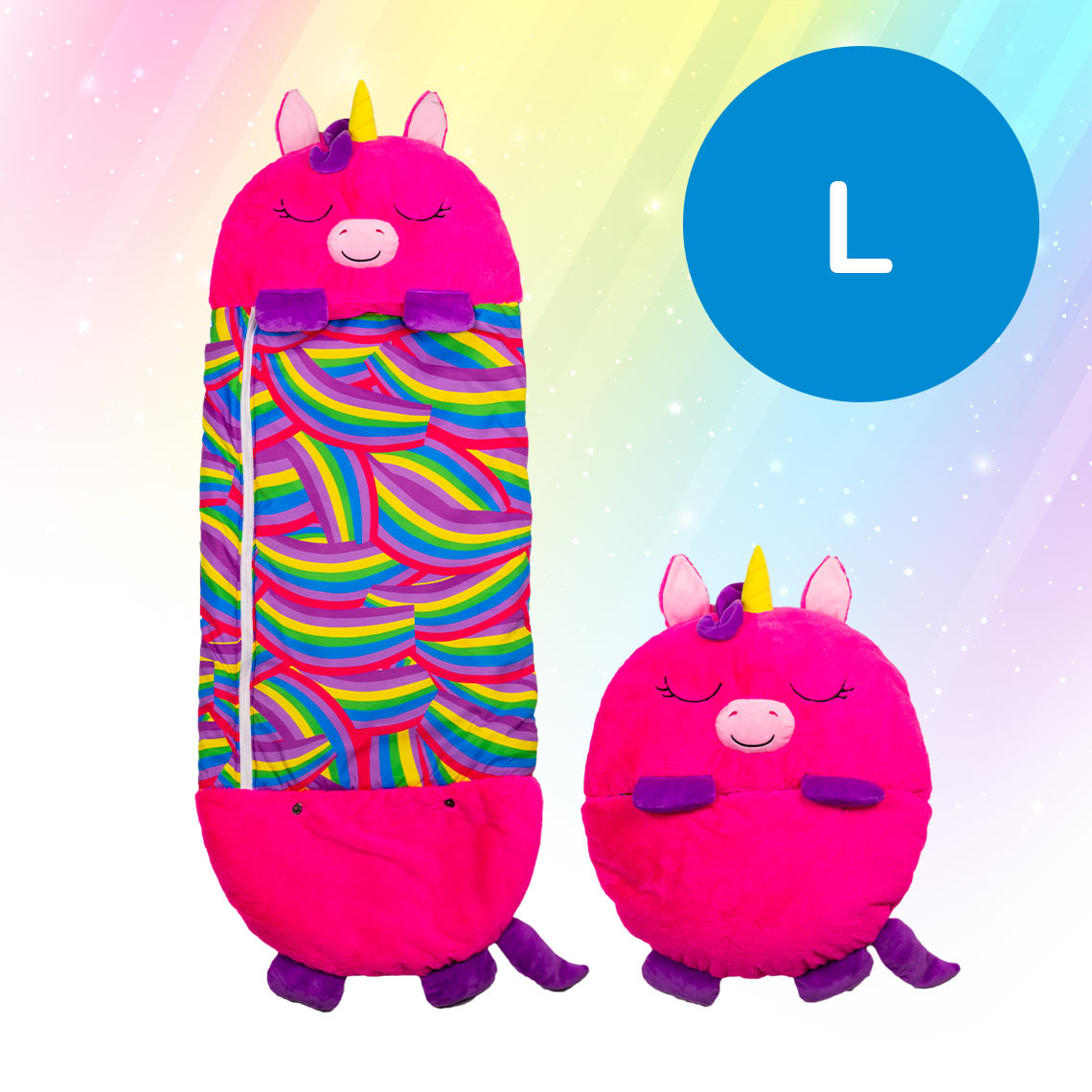 Happy Nappers Kinderschlafsack / Einhorn pink / Large
