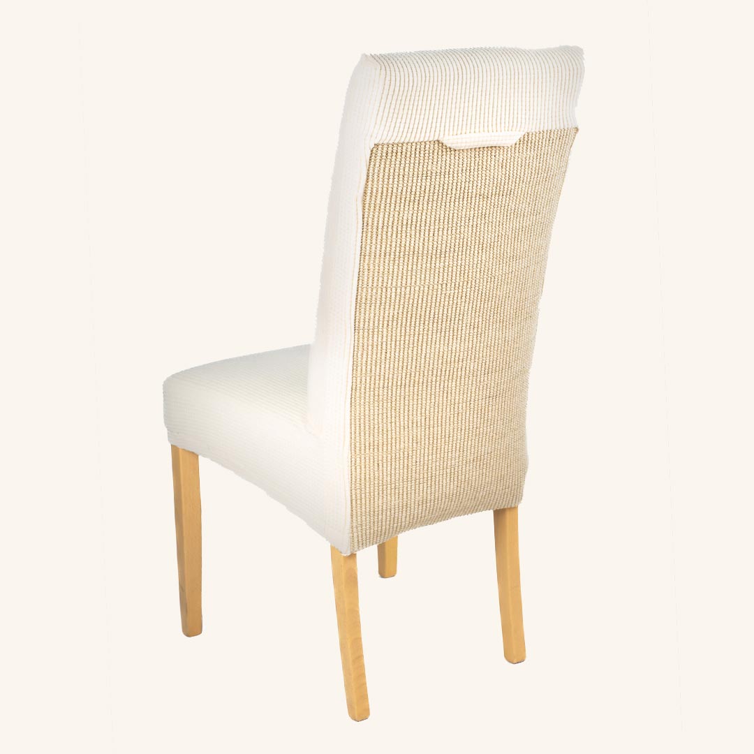 Stuhlhusse mit Kratzmatte für Katzen , Beige