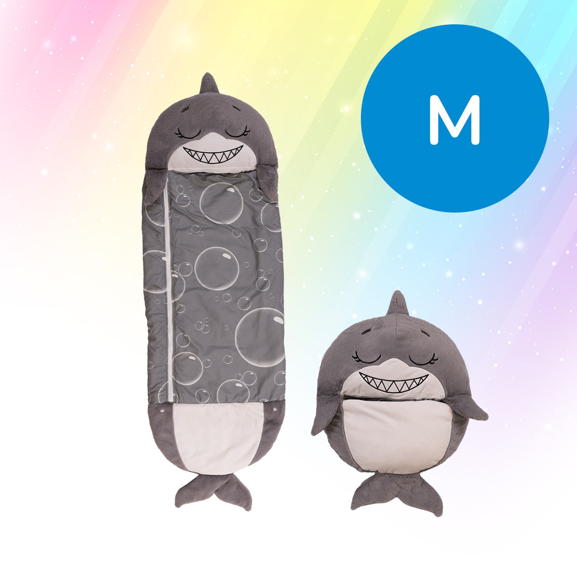 Happy Nappers Kinderschlafsack / Hai grau / Medium