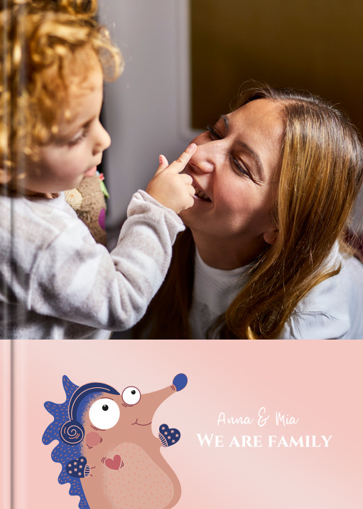 Digital 'Happy Family' im Format A4 hoch