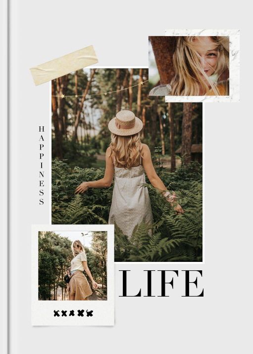 Digital 'Happy scrapbooking' im Format A4 hoch