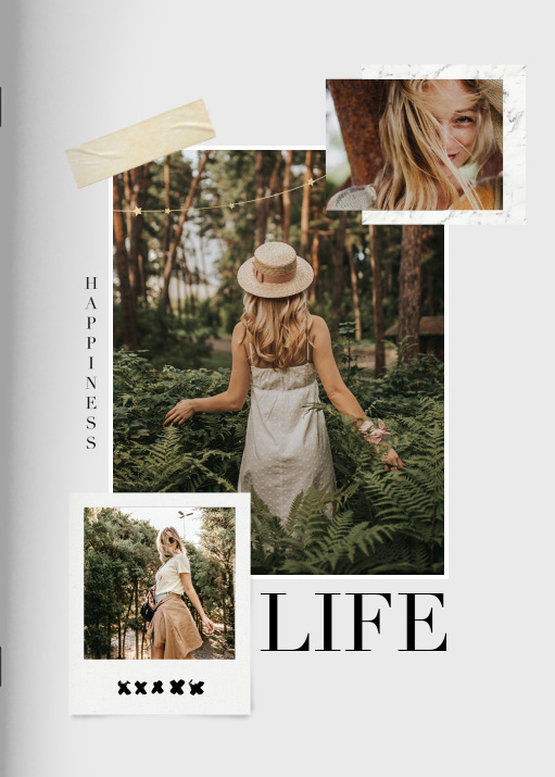 Heft 'Happy scrapbooking' im Format A5 hoch