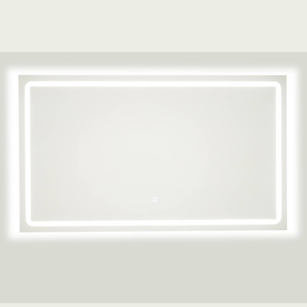 Spiegel mit LED Beleuchtung 5mm silber 120x70cm
