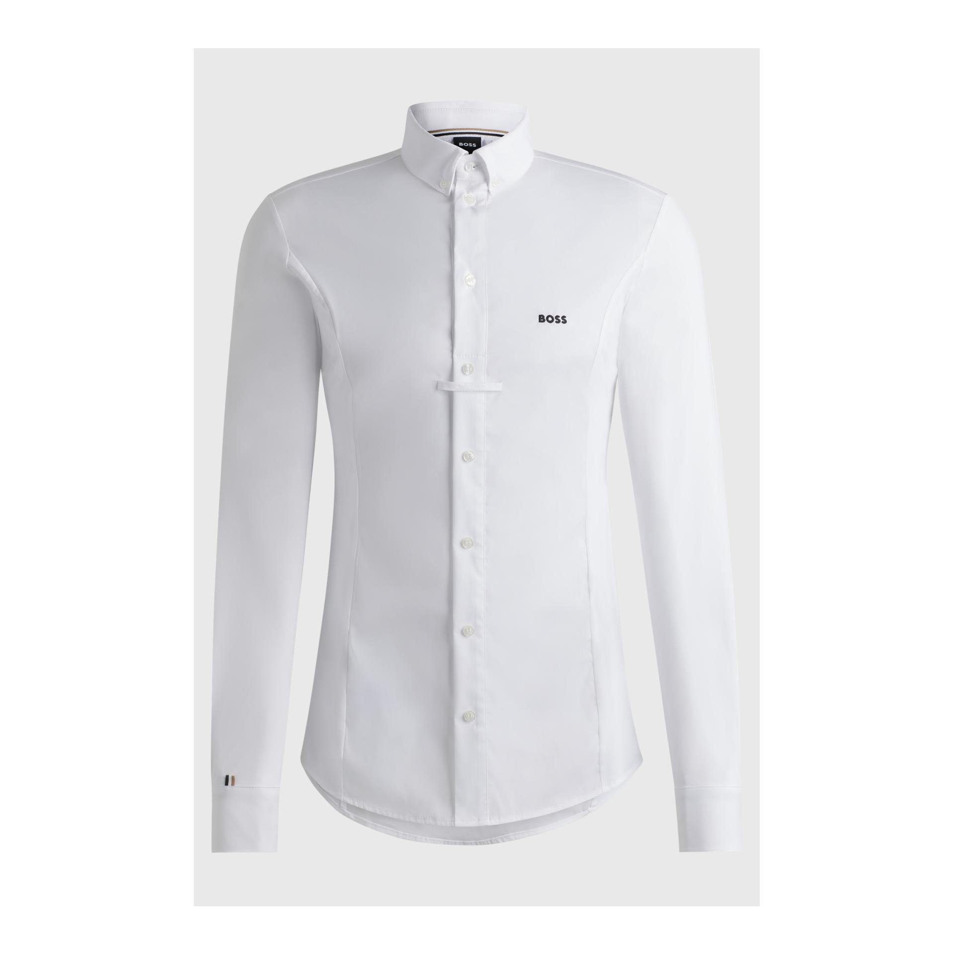 BOSS Equestrian Turniershirt Norman Herren - White - Grösse Bekleidung Herren: XXL