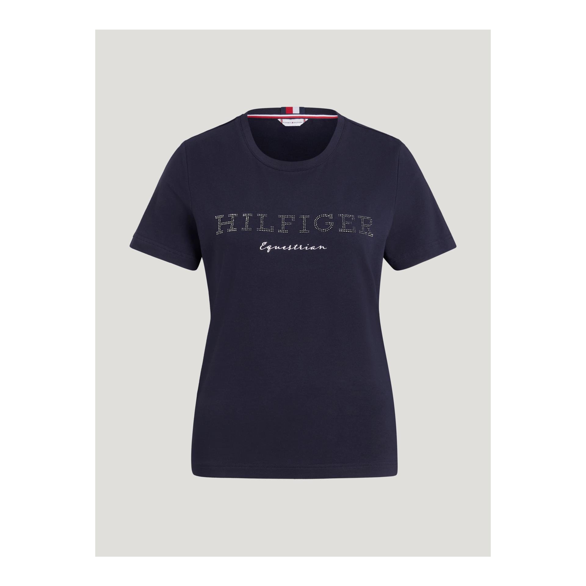 Tommy Hilfiger Equestrian T-Shirt Belmont Damen - Desert Sky - Grösse Bekleidung Damen: XL, Farbe: Desert Sky