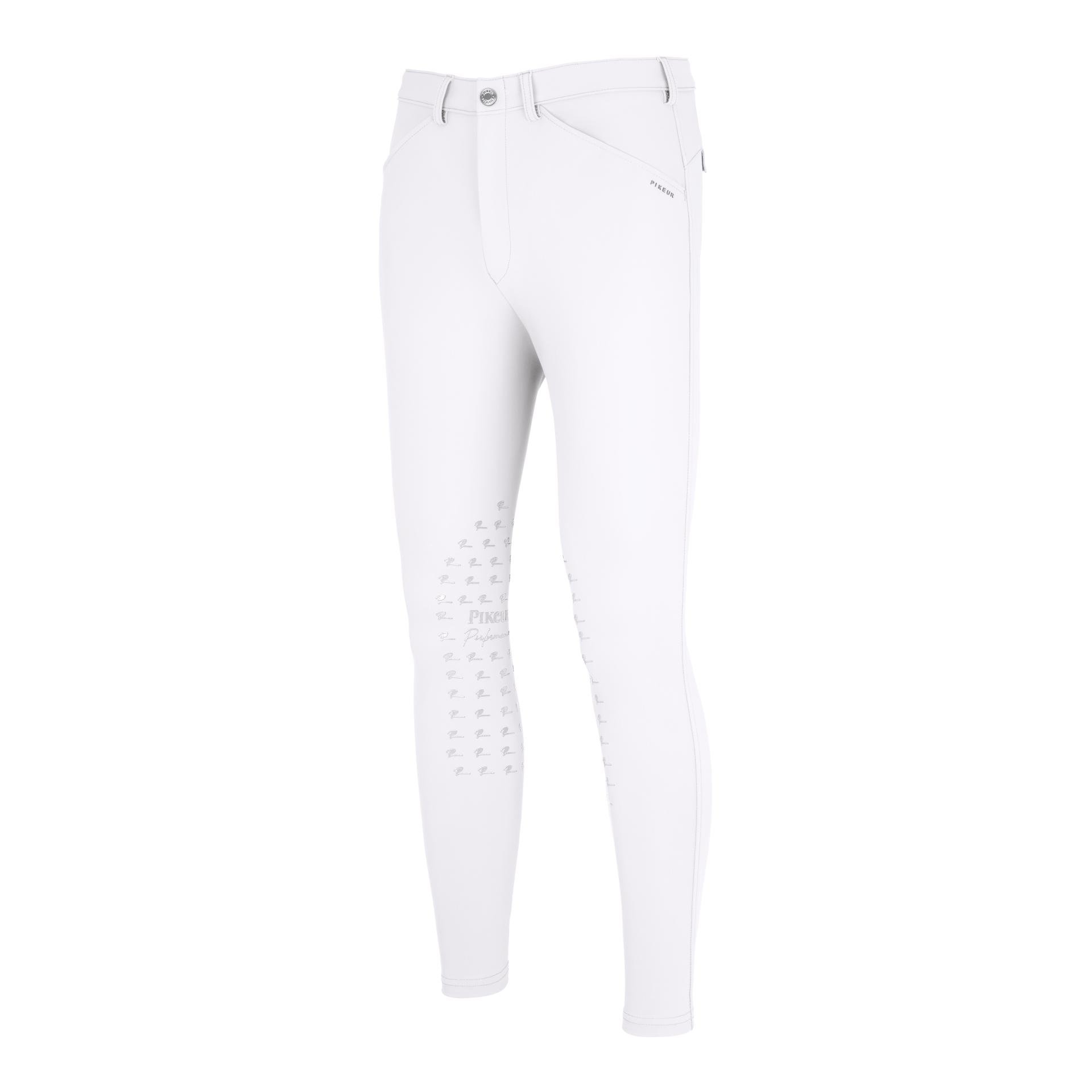 Pikeur Reithose Rodrigo Kniegrip Herren - White - Farbe: White, Grösse Bekleidung Herren: 52