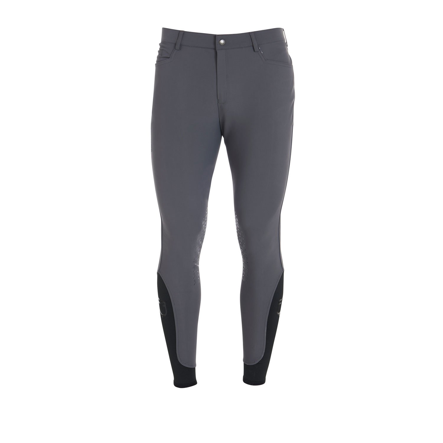 Equestro Reithose Caspar Kniebesatz Herren - Asphalt - Farbe: Asphalt, Kleidergrösse Herren DE/IT: DE: 52 / IT: 58