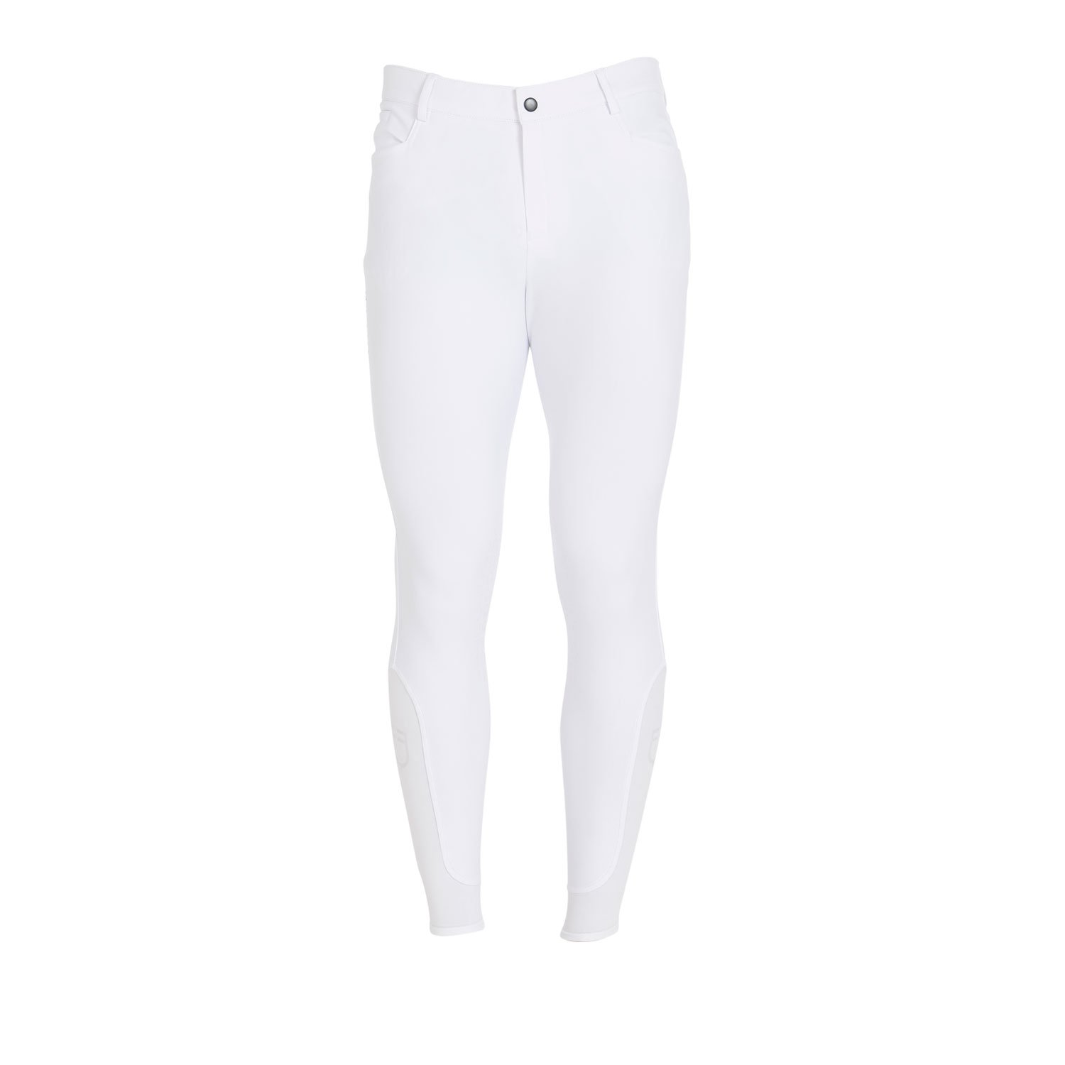Equestro Reithose Caspar Kniebesatz Herren - Weiss - Farbe: Weiss, Kleidergrösse Herren DE/IT: DE: 46 / IT: 52