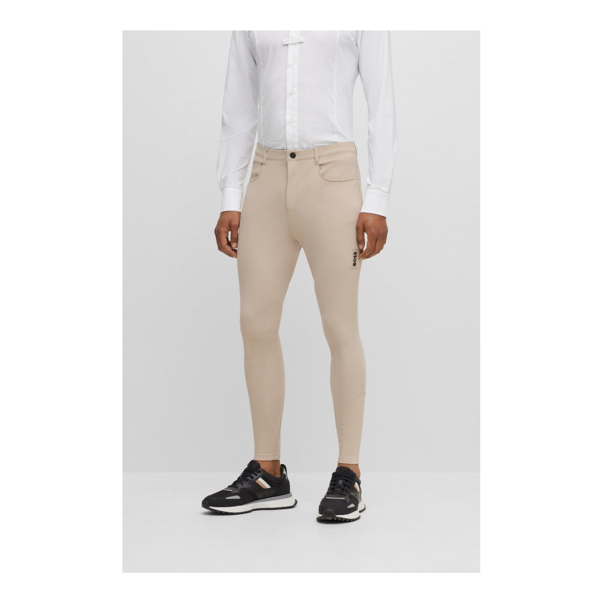 BOSS Equestrian Reithose James Kniebesatz Herren - Beige - Grösse Bekleidung Herren: XL, Farbe: Beige