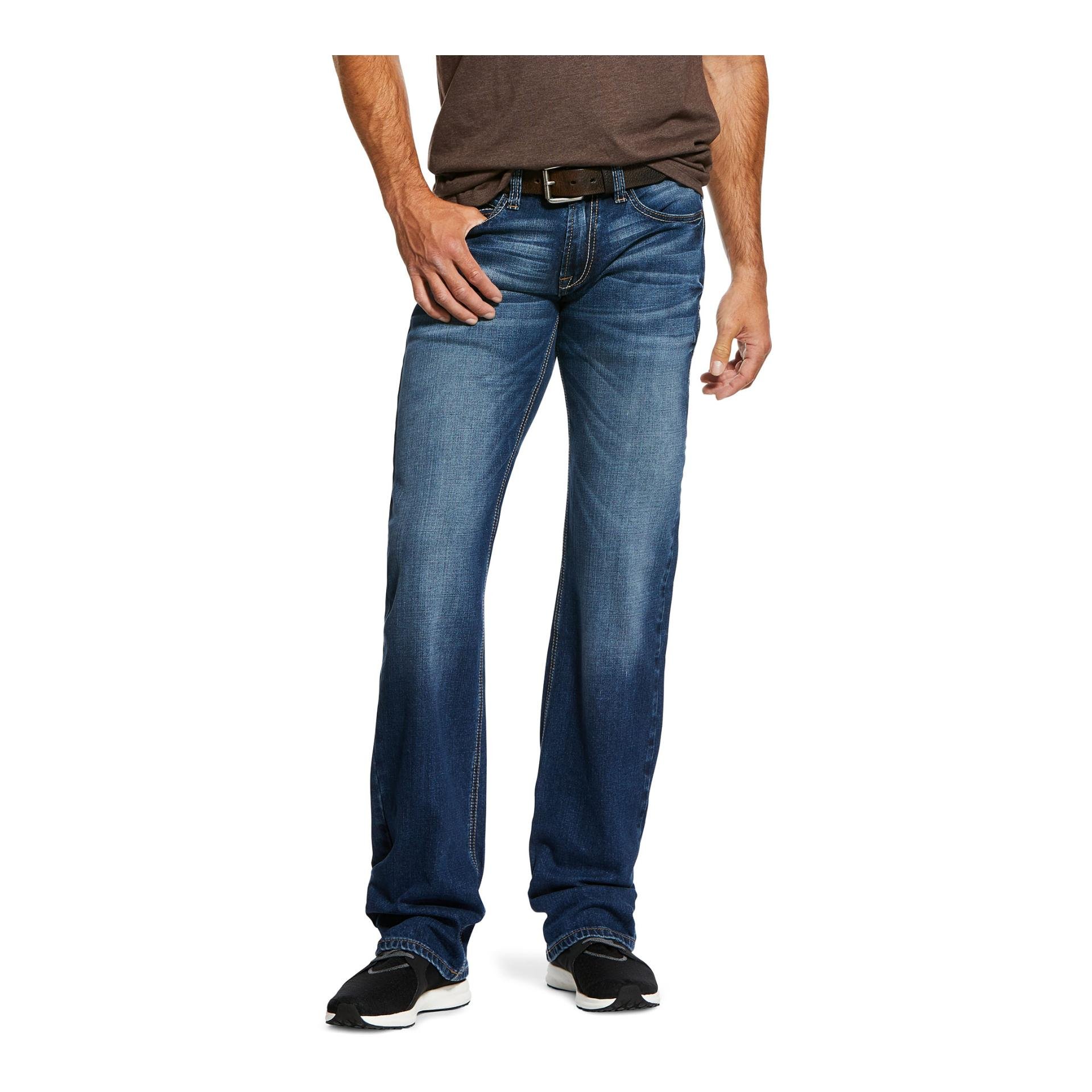 Ariat Jeans M7 Rocker Stretch Straight Leg Herren - Blue - Grösse Bekleidung Herren: 36W34L