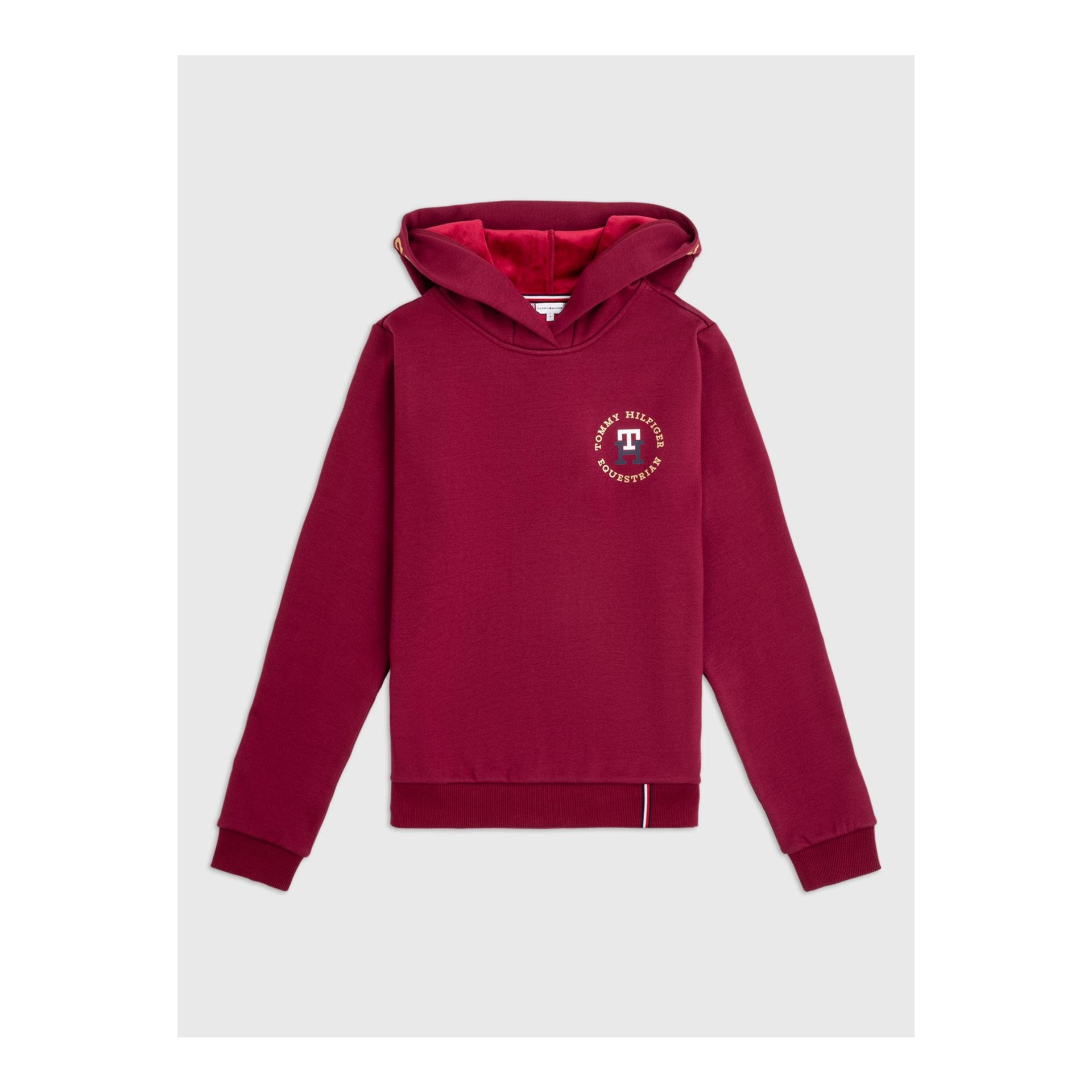 Tommy Hilfiger Equestrian Hoodie Colorado Damen - Rouge - Grösse Bekleidung Damen: XS, Farbe: Rouge