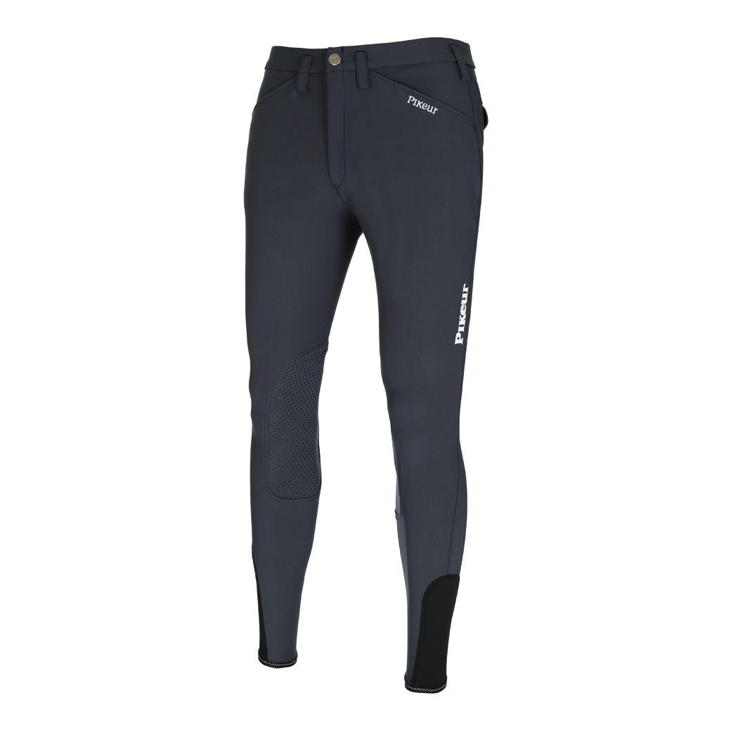 Pikeur Reithose Rodrigo Grip II Kniebesatz Herren - dunkelgrau Farbe: Dunkelgrau, Grösse Bekleidung Herren: 42