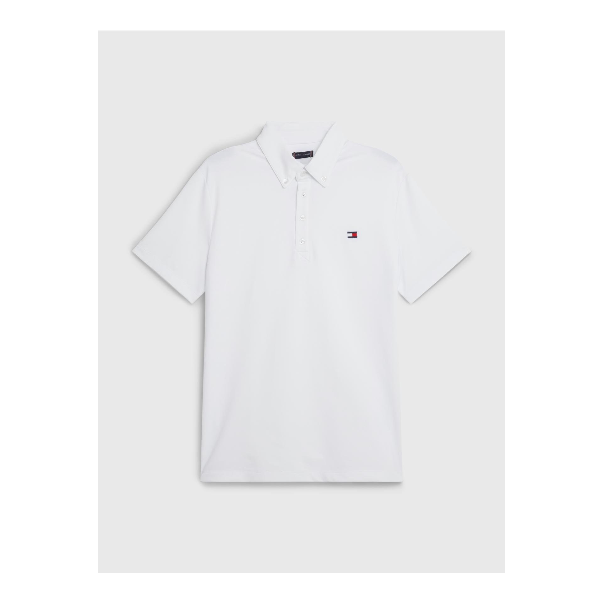 Tommy Hilfiger Equestrian Turniershirt Fresh Air' Performance Kurzarm Herren - Th Optic White - Grösse: M