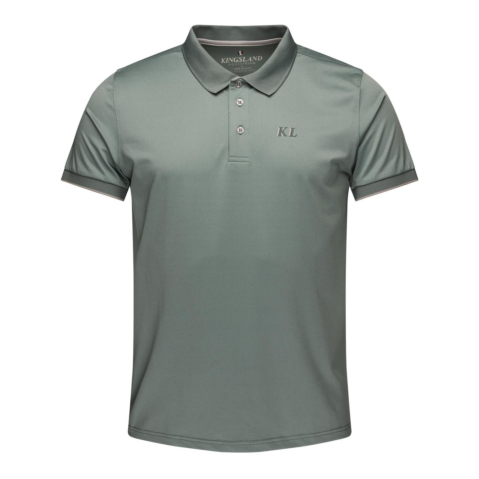 Kingsland Polo Shirt Charlie Herren - Green Stormy Sea - Grösse Bekleidung Herren: S