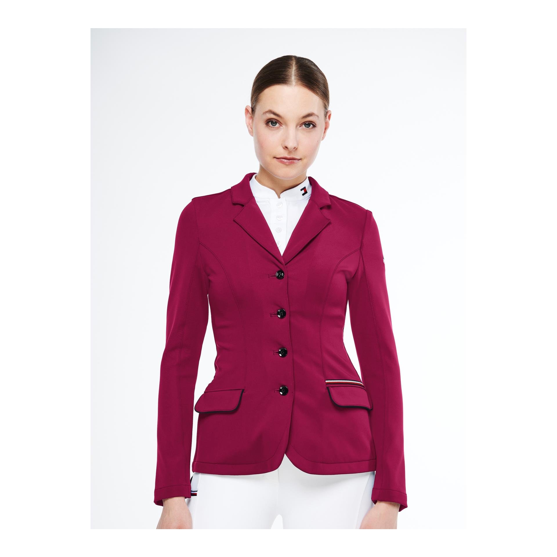 Tommy Hilfiger Equestrian Turniersakko Style Damen - royal berry Grösse Bekleidung Damen: M, Farbe: Royal Berry