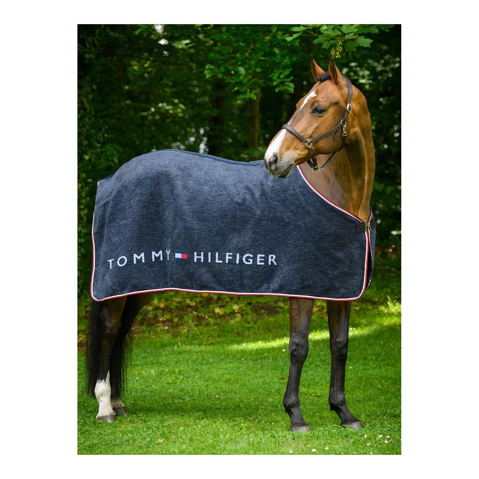 Tommy Hilfiger Equestrian TH Performance Abschwitzdecke Dralon Unicolor - Desert Sky - Grösse Pferdedecken: S
