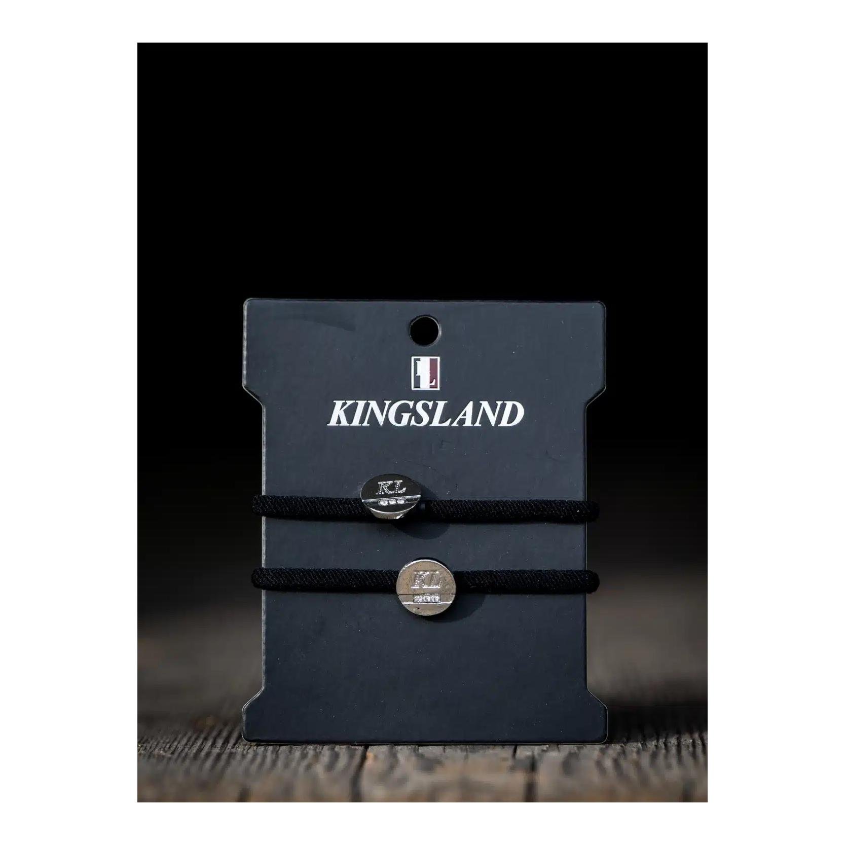 Kingsland Haargummi Hairties 2 Pack - Schwarz -