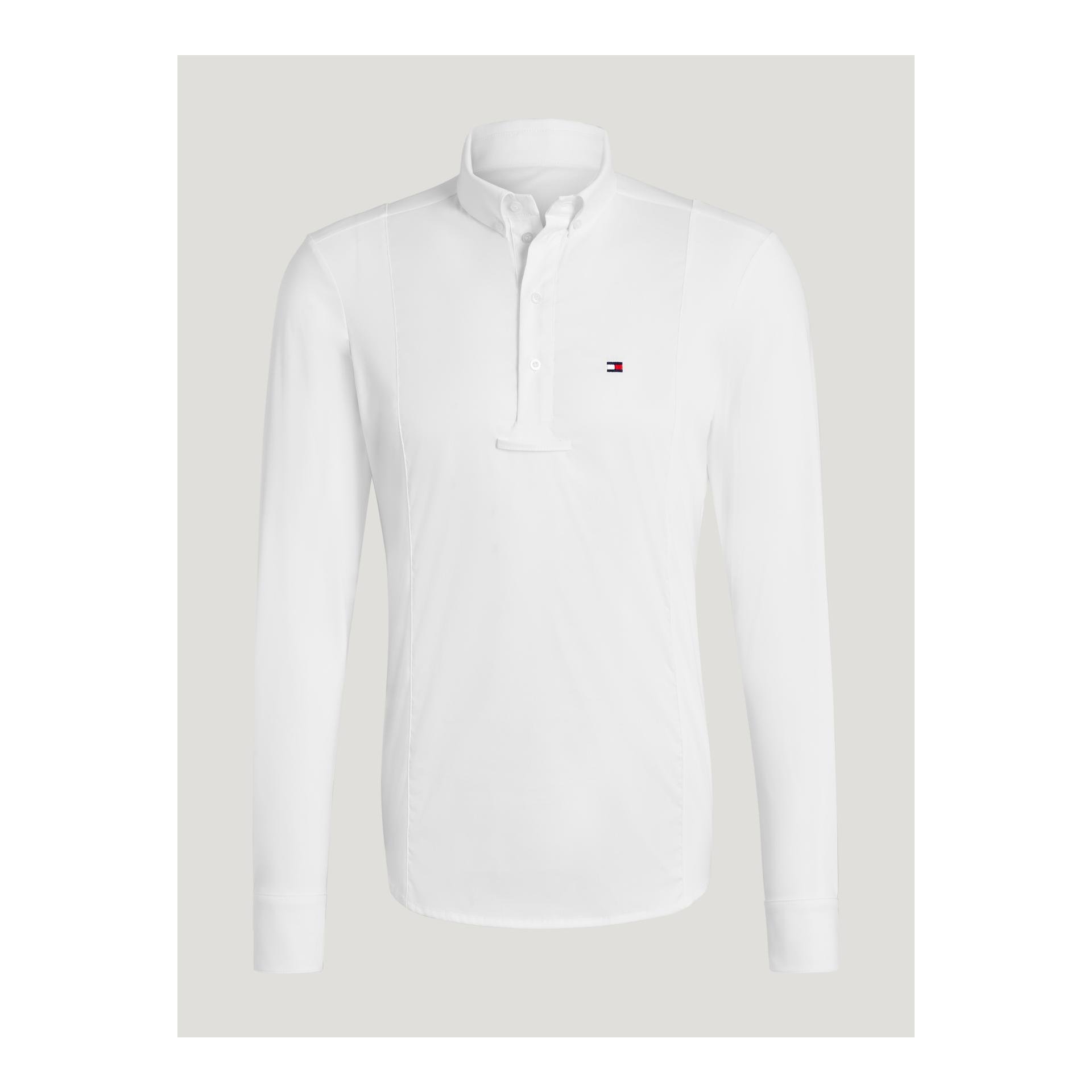Tommy Hilfiger Equestrian Turniershirt Neville Herren - Optic White - Grösse Bekleidung Herren: L